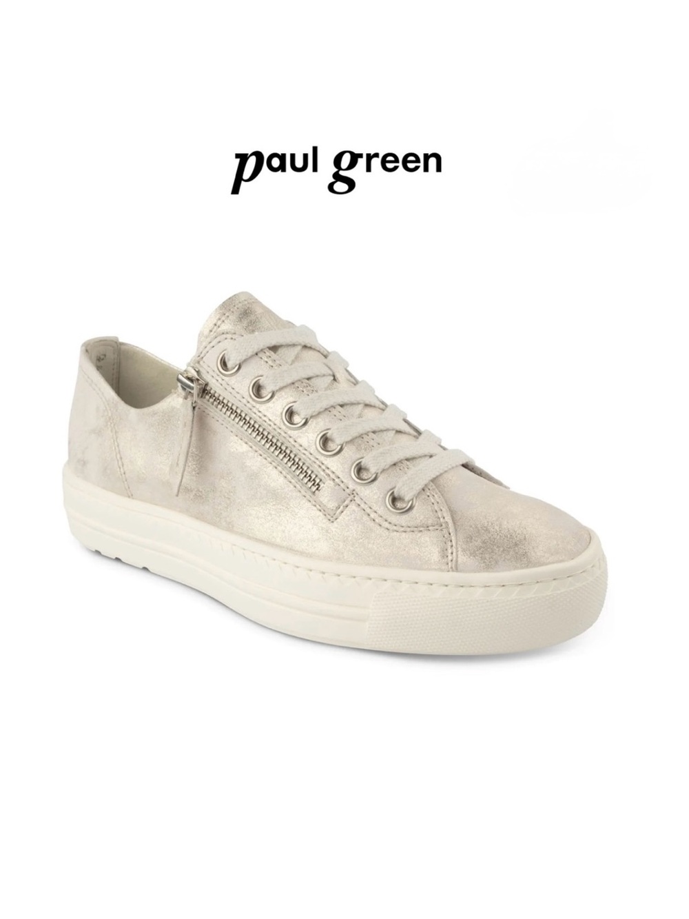 PAUL GREEN Mineral Metallic sneakers women Size UK/ 5US 7.5 gently used.